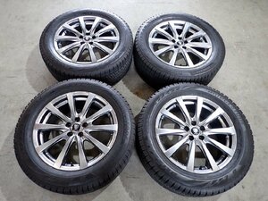 YS4589【送料無料225/55R17】XV SH系フォレスターなどに BS VRX2 中古スタッドレス ★17×7J 100/5H ET50★1円スタート