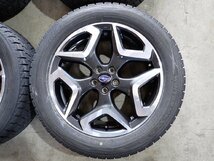 YS4870【送料無料225/55R18】スバル純正 XV純正 SJ系フォレスターにも 中古スタッドレス ▼18×7J 100/5H ET55▼1円スタート_画像2