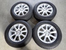 YS4886【送料無料225/65R17】CX-5 CR-V BS9レガシィアウトバックなどへ BS 中古スタッドレス ▼17×7J 114.3/5H ET55▼1円スタート_画像1