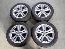 YS4887【送料無料195/55R16】ホンダ純正 CR-Z純正 溝有り ヨコハマ IG60 中古スタッドレス ■16×6J 114.3/5H ET45■1円スタート_画像1