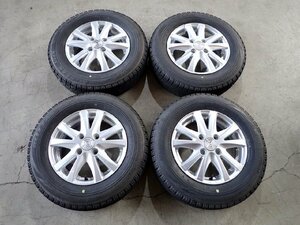 YS4911【送料無料145/80R13】モコ N-BOX タント スペーシアなどへ BS 中古スタッドレス ★13×4J 100/4H ET43★1円スタート