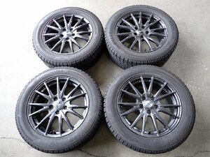 YS4769【送料無料225/55R17】アルファード フーガなどへ ヨコハマ 中古スタッドレスセット ●17×7J 114.3/5H ET40●1円スタート