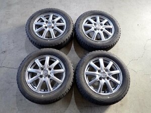 YS4830【送料無料155/65R13】ライフ ゼスト オッティ ekワゴン プレオ 中古スタッドレス ▼13×4J 100/4H ET43▼1円スタート