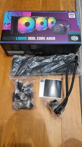 Cooler Master MasterLiquid 360L Core ARGB White LGA1700 / AM5対応 360mm 簡易水冷 CPUクーラー MLW-D36M-A18PZ-RW FN1930