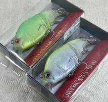 メガバス バイブレーションX バタリオン 2個セット 新品 SEETHROUGH MAT LIME ＆ SHELL SKIN LEMON VIBRATION-X VATALION SW_画像2