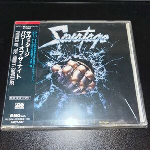 【USメタル名盤 日本盤 帯付き 激レア1stPress】 Savatage-Power Of The Night  IRON MAIDEN HELLOWEEN の画像1