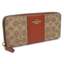 【新品・未使用】コーチ COACH ２つ折り長財布 小銭入付き 73739 B4NQ4 ブラウン系 レディース_画像1