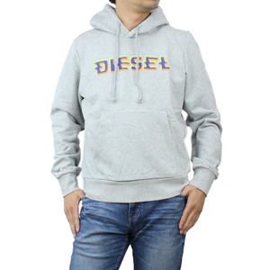 【新品・未使用】ディーゼル DIESEL メンズ－パーカー Mサイズ ブランド プルオーバー A06510 0HAYT 9CB グレー系