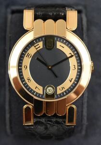  Harry Winston Premiere MQ34GL 18K YG pure gold wristwatch 