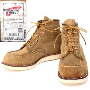 (33548) beautiful goods superior article 2011 year made REDWING8881 Red Wing 8.5E approximately 26.5cm (nai gel ke-bon special order olive mo is ve rough out suede mok)
