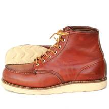 (33524)半円犬タグ95年製REDWING875レッドウィング9E約27cm (半円タグ旧犬タグ ヴィンテージ90年代セッター モックトゥ赤茶オロラセット)_画像2