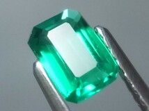 0.47ct b 新品・コロンビアカラー合成バイロンエメラルド 超希少入手困難・バイロン社製_画像1