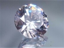 3.41ct 8mm 究極のExcellent cut 大粒キュービックジルコニア 理想的なラウンドブリリアンカット 人の手が一切触れていない完全未使用品_画像3