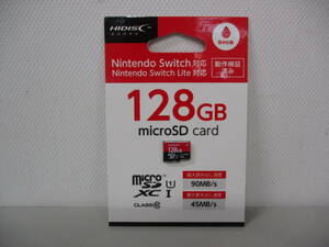 □42670□【新品・未開封品】microSD CARD/マイクロ SD カード　128GB　ニンテンドースイッチ対応　HIDISC