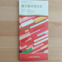 最新 500株以上 2024年7月 ストア 京浜急行 電鉄 冊子 券冊子 株主 割引券_画像1