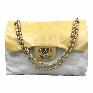 【1円～】シャネル CHANEL バッグ ショルダーバッグ チェーンショルダー エナメル レザー マトラッセ ココマーク 中古