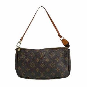 【1円～】ルイヴィトン LOUIS VUITTON バッグ ハンドバッグ ポーチ モノグラム ブラウン ポシェットアクセソワール M51980 VI0090 中古