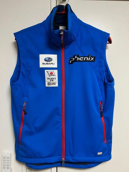 【非売品】【超美品】phenix/SNOW JAPAN/ジャパンスキーチームアルペンスキー/トレーニングベスト/サイズL