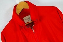 TRUSSARDI GOLF トラサルディ 綺麗め ジャケット シャカシャカ 薄フード ウェア ゴルフ 模様あり 総柄 48 赤 レッド メンズ [837795]_画像2