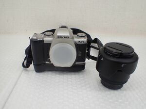 ☆D727-60　49 カメラ PENTAX MZ-50、PENTAX バッテリーパック FG、SIGMA HIGH-SPEED WIDE 28mm F1.8 II　レンズ　レンズフードまとめ