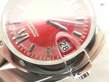 ☆D957-60-M　SEIKO　セイコー　パーペチュアルカレンダー　 8F32-0010 赤文字盤 デイト　メンズ腕時計　レターパック_画像6