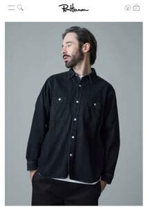 未使用！ RON HERMAN(ロンハーマン) Black Denim Shirt ブラックデニムシャツ