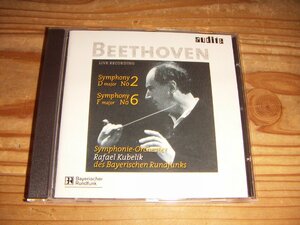 CD：BEETHOVEN SYMPHONY NO.2 & NO.6 RAFAEL KUBELIK ベートーヴェン ラファエル・クーベリック：独盤