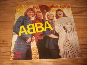 LP:ABBA GOLDEN DOUBLE ALBUMaba:2 sheets set :. record 