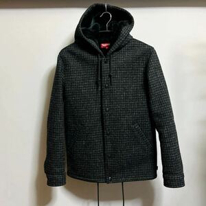 Supreme Harris Tweed jacket ハリスツイード ジャケット north denim pullover パーカー 黒 ウール ボア グレー