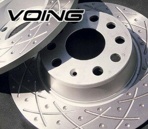 ムーヴ L175S 10/01～10/12 カスタムRS DVS/VSC無 に適合 VOING クロスカウンター スリット＆ディンプルブレーキローター