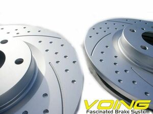 VOING C5SDP 307 CC 2.0 A307CC /3CCRFJ FAB number 10885~ front slit & drilled brake rotor 