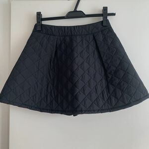 送料185円新品未使用未着用　スカート ミニスカート　黒　台形スカート