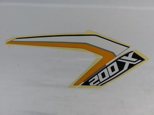 HONDA純正 CB200X 左　フューエルタンクカバーステッカー #86642-K1P-D00ZC