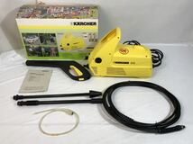 11/30a16 高圧洗浄機 KARCHER 210 PLUS K210 ケルヒャー 箱 説明書付き 家庭用 電動工具 洗車 清掃 通電確認のみ _画像1