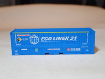 美品 TOMIX 3170 私有 U47A-38000形コンテナ(日本通運・青色塗装) 1個 2個あり エコレールマーク付 Nゲージ 貨物列車_画像1