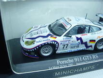 送料350円～ MINICHAMPS 1/43 Porsche 911 GT3 RS Le Mans 24hrs. 2001 #77 ポルシェ ル・マン_画像2