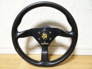 希少 ビンテージ イタリア製 MOMO レーシング ステアリング ハンドル 旧車 アメ車 街道レーサー レトロ 当時物