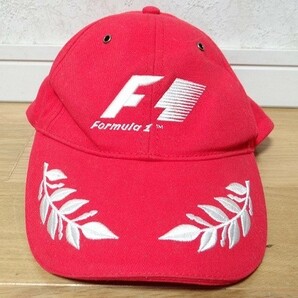 希少 ビンテージ F-1 FORMULA1 フォーミュラー モータースポーツ レーシング メカニック 旧車 58cm キャップ 帽子 レトロ 当時物の画像1