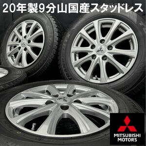 20年製9分山★TOYO WinterTRANPATH TX 175/80R15&三菱センターキャップ付き社外アルミ 4本 231222-S2 パジェロミニに/ホイールスタッドレス