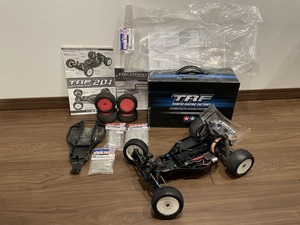 タミヤ TRF201 ESC＆ブラシレスモーター 予備パーツ オマケパーツつき 2WD 電動 1/10 ハイエンドバギー TAMIYA 中古品 動作未確認 DN-01