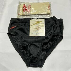 MIZUNO SPEEDO 競泳水着 KM-11 JMサイズ　黒　旧ロゴ　布ロゴ　ヴィンテージ　当時物　日本正規品　競パン ミズノ スピード ジュニアサイズ