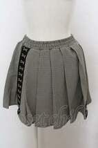 NieR Clothing / 千鳥柄MINI SKIRT グレー×ブラック O-23-10-28-119-PU-SK-IG-ZS_画像1