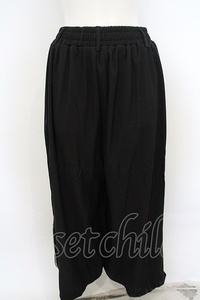 NieR Clothing / SIDE ZIP WIDE PANTS【NieRちゃん】パンツ ブラック O-23-12-22-038-PU-PA-OW-OS