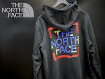 海外限定 L/THE NORTH FACE ノースフェイス グラフィック ロゴ 上質 裏起毛 スウェット パーカー 黒 / NOV GRAPHIC_画像1