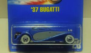 旧版 HW ’37 ブガッティ 初期カラー ホワイトリボンタイヤ BUGATTI ◇ ホットウィール 