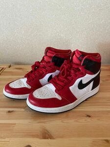 WMANS AIR JORDAN 1 HIGH OG ジョーダン1 ジムレッド　サテン　スネーク　24.5cm