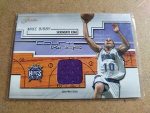 NBA jersey ジャージ カード mike bibby kings flair game_worn マイク ビビー キングス