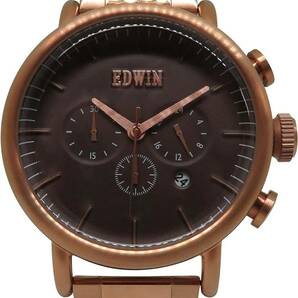 新品・未使用★エドウィン EDWIN 腕時計 メンズ Men's Watch ダイアルウォッチ ELEMENTエレメント ローズゴールドの画像2