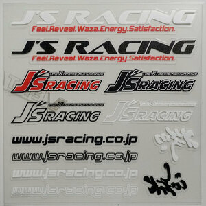 新品・未使用☆J'S RACING ブランドステッカーシート 1枚 縦120mm×横120mm | ロゴ | デカール | 送料無料 | 匿名配送 | 新品 | 未使用