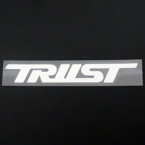 新品・未使用☆TRUST トラスト カッティングステッカー 1枚 シルバー 縦28mm×横200mm |ロゴ|デカール|切り文字|切文字|送料無料|匿名配送